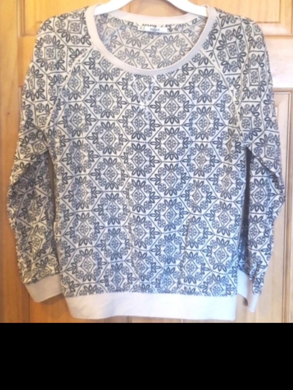 Griffin Paris boho silky feel ( rayon) patterned pullover blouse
